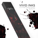 Dark Red Geometric V2 - Premium Decal Protective Skin-Wrap Sticker compatible with the Juul Labs vaping device