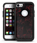Dark Red Geometric V2 - iPhone 7 or 7 Plus Commuter Case Skin Kit