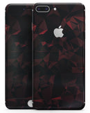 Dark Red Geometric V2 - Skin-kit for the iPhone 8 or 8 Plus