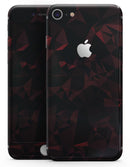 Dark Red Geometric V2 - Skin-kit for the iPhone 8 or 8 Plus