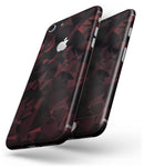 Dark Red Geometric V2 - Skin-kit for the iPhone 8 or 8 Plus