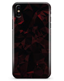 Dark Red Geometric V2 - iPhone X Clipit Case