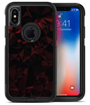 Dark Red Geometric V2 - iPhone X OtterBox Case & Skin Kits