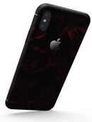 Dark Red Geometric V2 - iPhone X Skin-Kit