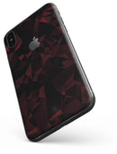 Dark Red Geometric V2 - iPhone X Skin-Kit