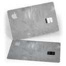 Dark Silver Marble Swirl V6 - Premium Protective Decal Skin-Kit for the Apple Credit Card