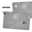 Dark Silver Marble Swirl V6 - Premium Protective Decal Skin-Kit for the Apple Credit Card