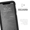 Dark Silver Marble Swirl V6 - Skin Kit for the iPhone OtterBox Cases