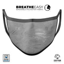 Dark Silver Marble Swirl V6 - Made in USA Mouth Cover Unisex Anti-Dust Cotton Blend Reusable & Washable Face Mask with Adjustable Sizing for Adult or Child