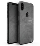 Dark Silver Marble Swirl V6 - iPhone XS MAX, XS/X, 8/8+, 7/7+, 5/5S/SE Skin-Kit (All iPhones Available)