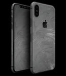 Dark Silver Marble Swirl V6 - iPhone XS MAX, XS/X, 8/8+, 7/7+, 5/5S/SE Skin-Kit (All iPhones Available)