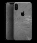Dark Silver Marble Swirl V6 - iPhone XS MAX, XS/X, 8/8+, 7/7+, 5/5S/SE Skin-Kit (All iPhones Available)