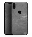Dark Silver Marble Swirl V6 - iPhone XS MAX, XS/X, 8/8+, 7/7+, 5/5S/SE Skin-Kit (All iPhones Available)