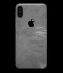 Dark Silver Marble Swirl V6 - iPhone XS MAX, XS/X, 8/8+, 7/7+, 5/5S/SE Skin-Kit (All iPhones Available)