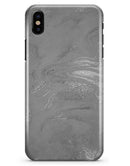Dark Silver Marble Swirl V6 - iPhone X Clipit Case
