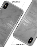 Dark Silver Marble Swirl V6 - iPhone X Clipit Case