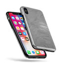 Dark Silver Marble Swirl V6 - iPhone X Swappable Hybrid Case