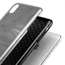 Dark Silver Marble Swirl V6 - iPhone X Swappable Hybrid Case