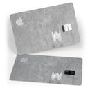 Dark Silver Marble Swirl V7 - Premium Protective Decal Skin-Kit for the Apple Credit Card