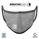 Dark Silver Marble Swirl V7 - Made in USA Mouth Cover Unisex Anti-Dust Cotton Blend Reusable & Washable Face Mask with Adjustable Sizing for Adult or Child