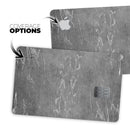 Dark Silver Marble Swirl V8 - Premium Protective Decal Skin-Kit for the Apple Credit Card
