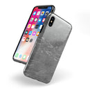 Dark Silver Marble Swirl V8 - iPhone X Swappable Hybrid Case