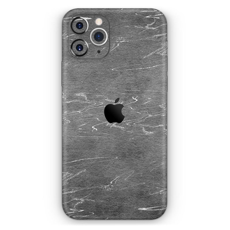Dark Silver Marble Swirl V8 - Skin-Kit compatible with the Apple iPhone 13, 13 Pro Max, 13 Mini, 13 Pro, iPhone 12, iPhone 11 (All iPhones Available)