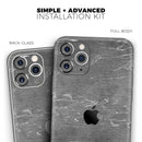 Dark Silver Marble Swirl V8 - Skin-Kit compatible with the Apple iPhone 13, 13 Pro Max, 13 Mini, 13 Pro, iPhone 12, iPhone 11 (All iPhones Available)