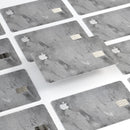 Dark Silver Marble Swirl V9 - Premium Protective Decal Skin-Kit for the Apple Credit Card