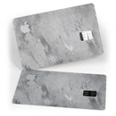 Dark Silver Marble Swirl V9 - Premium Protective Decal Skin-Kit for the Apple Credit Card