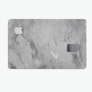 Dark Silver Marble Swirl V9 - Premium Protective Decal Skin-Kit for the Apple Credit Card