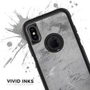 Dark Silver Marble Swirl V9 - Skin Kit for the iPhone OtterBox Cases