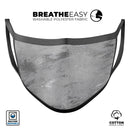 Dark Silver Marble Swirl V9 - Made in USA Mouth Cover Unisex Anti-Dust Cotton Blend Reusable & Washable Face Mask with Adjustable Sizing for Adult or Child
