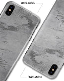 Dark Silver Marble Swirl V9 - iPhone X Clipit Case