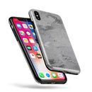 Dark Silver Marble Swirl V9 - iPhone X Swappable Hybrid Case