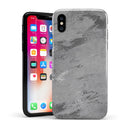 Dark Silver Marble Swirl V9 - iPhone X Swappable Hybrid Case