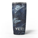 Dark Slate Marble Surface V32 - Skin Decal Vinyl Wrap Kit compatible with the Yeti Rambler Cooler Tumbler Cups