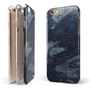 Dark Slate Marble Surface V32 iPhone 6/6s or 6/6s Plus 2-Piece Hybrid INK-Fuzed Case