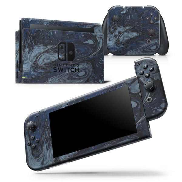 Dark Slate Marble Surface V32 - Skin Wrap Decal for Nintendo Switch Lite Console & Dock - 3DS XL - 2DS - Pro - DSi - Wii - Joy-Con Gaming Controller