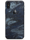 Dark Slate Marble Surface V32 - iPhone X Skin-Kit