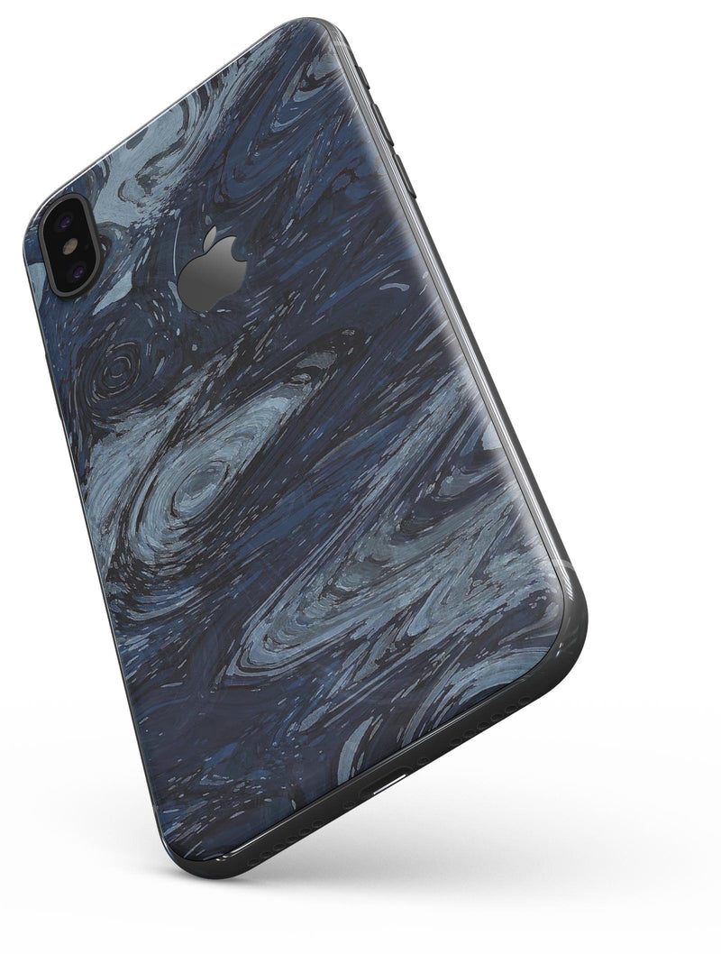 Dark Slate Marble Surface V32 - iPhone X Skin-Kit