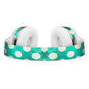 Dark Teal and White Polka Dots Pattern Full-Body Skin Kit for the Beats by Dre Solo 3 Wireless Headphones