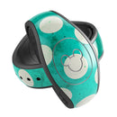 Dark Teal and White Polka Dots Pattern - Decal Skin Wrap Kit for the Disney Magic Band