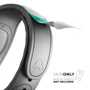 Dark Teal and White Polka Dots Pattern - Decal Skin Wrap Kit for the Disney Magic Band