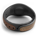Dark Walnut Stained Wood - Decal Skin Wrap Kit for the Disney Magic Band