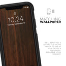 Dark Walnut Stained Wood - Skin Kit for the iPhone OtterBox Cases