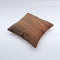 Dark Walnut Stained Wood Ink-Fuzed Decorative Throw Pillow