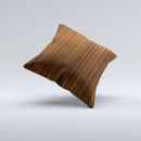 Dark Walnut Wood Ink-Fuzed Decorative Throw Pillow
