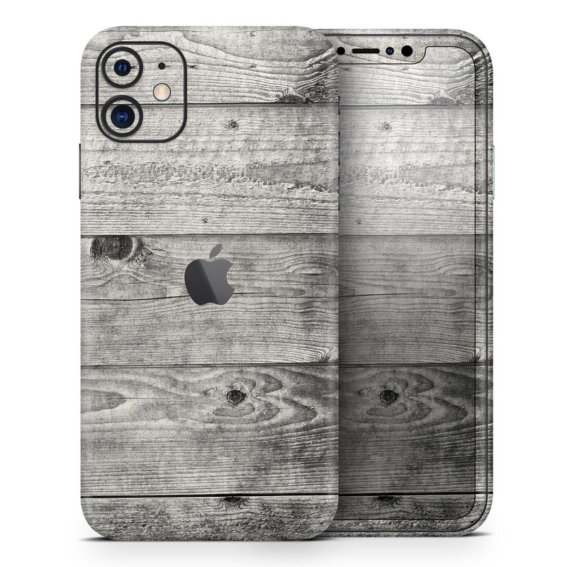 Dark Washed Wood Planks 2 - Skin-Kit compatible with the Apple iPhone 13, 13 Pro Max, 13 Mini, 13 Pro, iPhone 12, iPhone 11 (All iPhones Available)