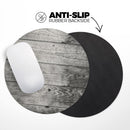 Dark Washed Wood Planks// WaterProof Rubber Foam Backed Anti-Slip Mouse Pad for Home Work Office or Gaming Computer Desk